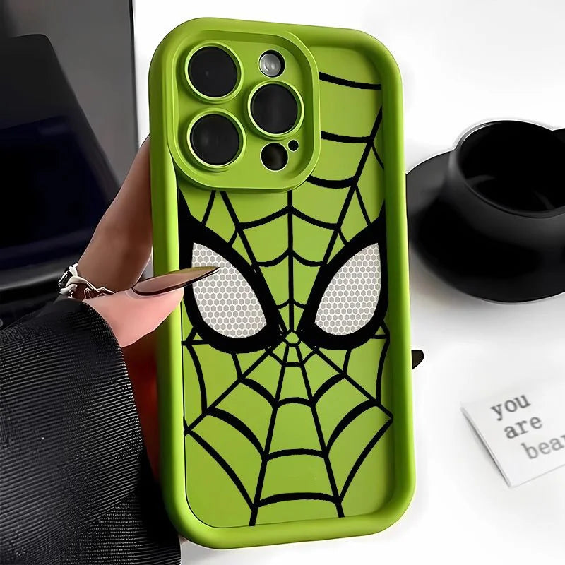 Spider Phone Case Y2k Hip Hop Phone Case iphone 14 Pro 15 Plus 13 ProMax 12 11 Phone Case Couples Accessories Phone Case