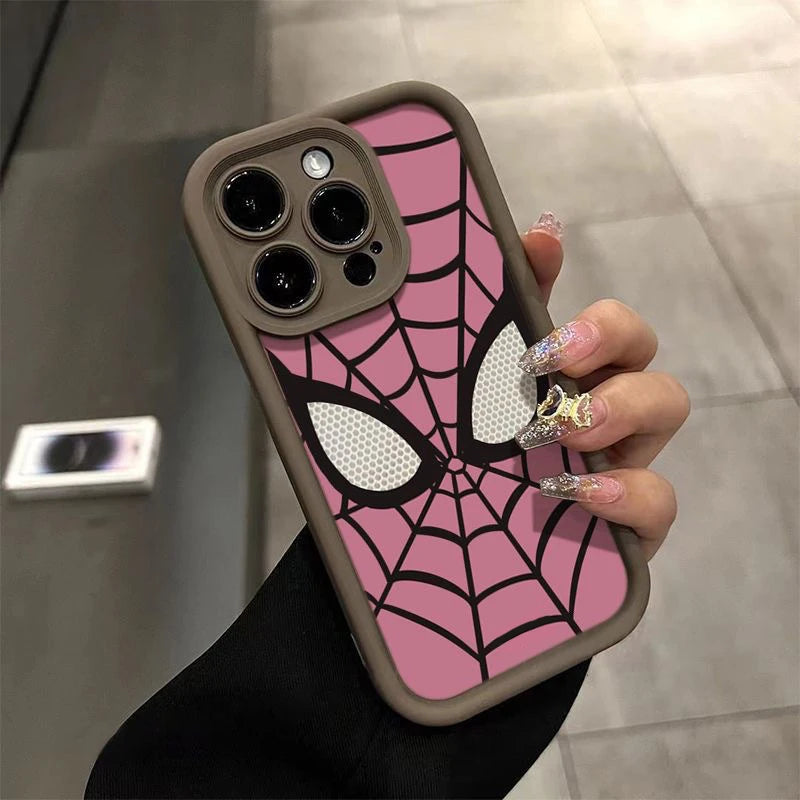 Spider Phone Case Y2k Hip Hop Phone Case iphone 14 Pro 15 Plus 13 ProMax 12 11 Phone Case Couples Accessories Phone Case