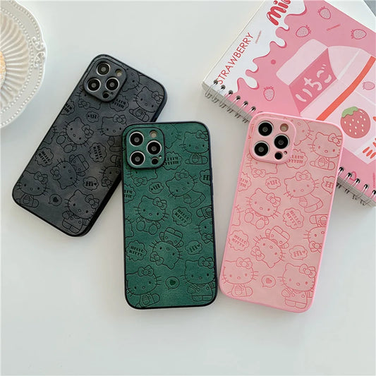 Cartoon Cute Sanrio Hello Kitty Phone Case Apple Phone Case Iphone 12 Phone Case Iphone 13 Phone Case Iphone 14 Phone Case